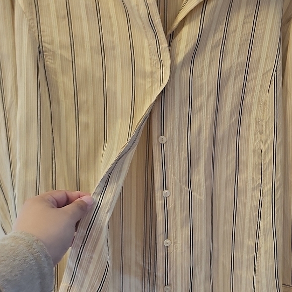 Jones New York Striped Button-Up Shirt Size 20W - Picture 5 of 7